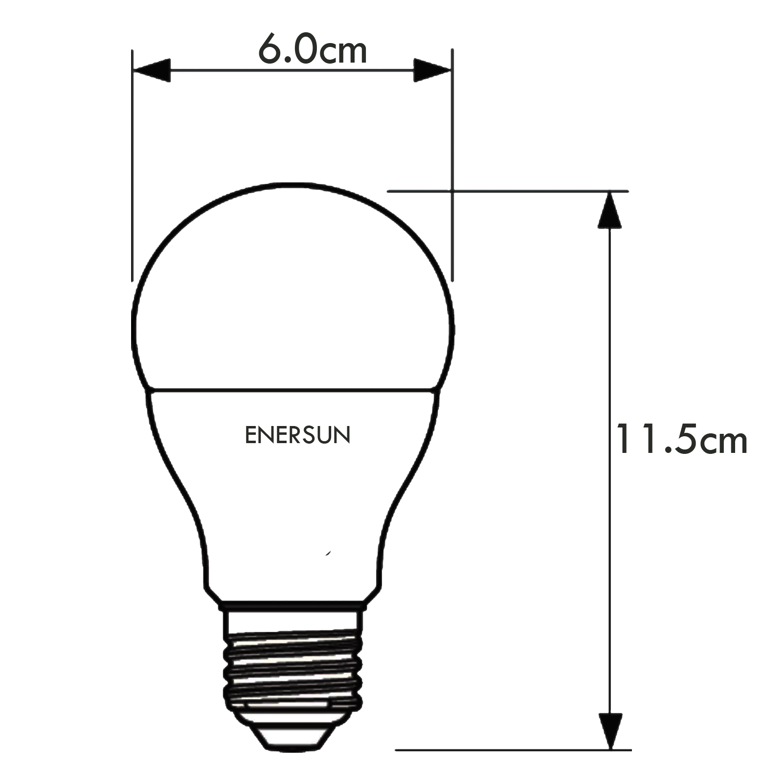 LED Bulb 9W – LED B9 90FA60 – enersun
